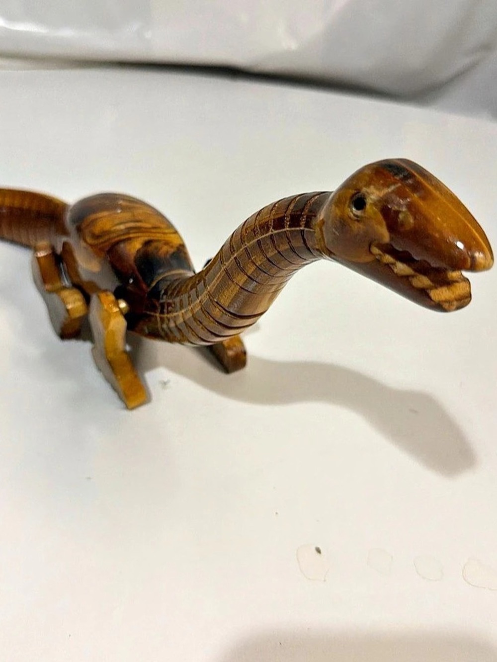 Brown Hand-Carved Style Dinosaur Decor